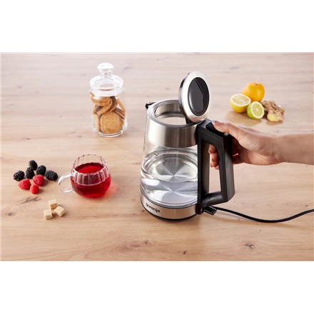 Gorenje | K17OGS | Kettle | Electric | 1.7 L | 2200 W | 360° rotational base | Stainless steel/Glass | Stainless steel
