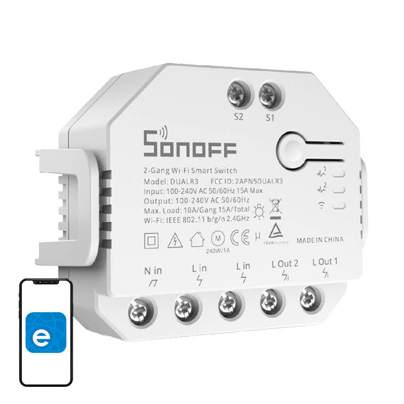 Smart switch WiFi Sonoff Dual R3 - Image 1