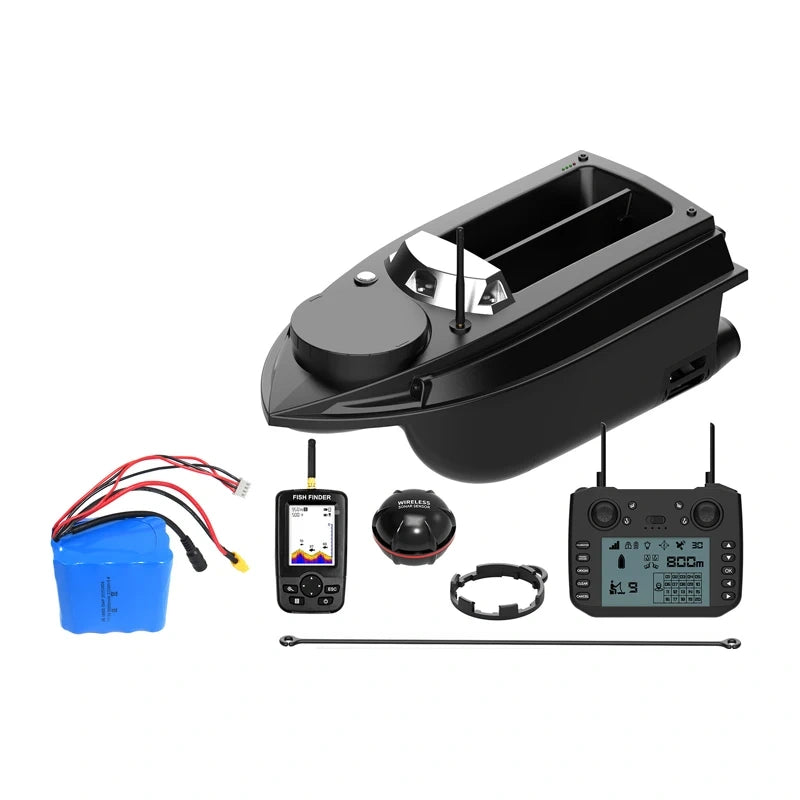 FLYTEC V030 Bait Boat with Finder + Battery - Image 1