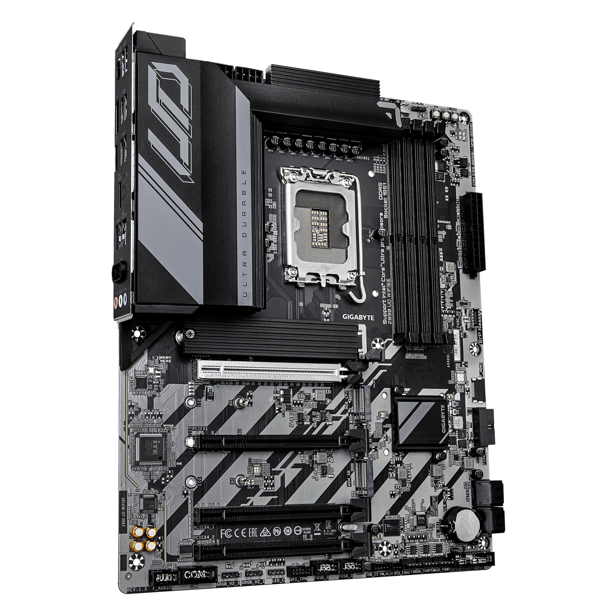 Mainboard GIGABYTE Intel Z890 LGA 1851 (Socket V1) ATX RAM DDR5-SDRAM 4xSlots Wi-Fi Yes Bluetooth Yes 3xNumber of M.2 (M) slots Z890UDWIFI6E1.2