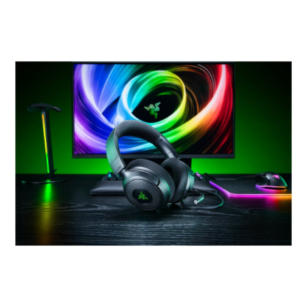 Razer Kraken V4 X Sensa HD Haptics Edition Wired Gaming Headset, Black | Razer
