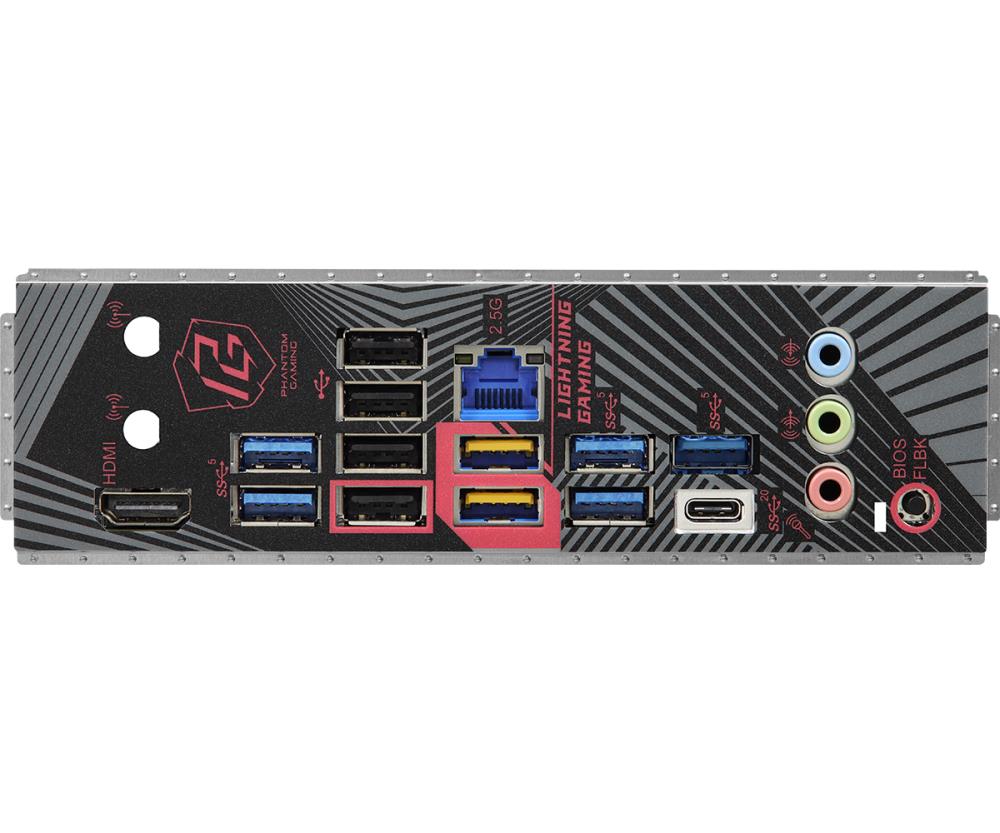 Mainboard ASROCK AMD B650 SAM5 ATX Memory DDR5 Memory slots 4 2xPCI-Express 4.0 1x 2xPCI-Express 4.0 16x 3xM.2 1xHDMI 1xAudio-In 1xAudio-Out 1xMicrophone 4xUSB 2.0 7xUSB 3.2 2xUSB-C 1xRJ45 B650PGLIGHTNING
