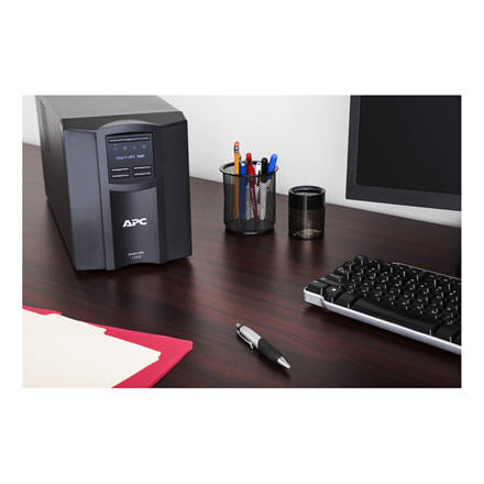 Schneider Electric APC Smart-UPS, Tower, 8x IEC C13 outlets, SmartConnect Port+SmartSlot, AVR, LCD | SMT1000IC | 1000 VA