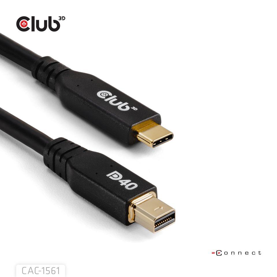 CABLE USB-C TO MINI DP 1.2M/M/M CAC-1561 CLUB3D