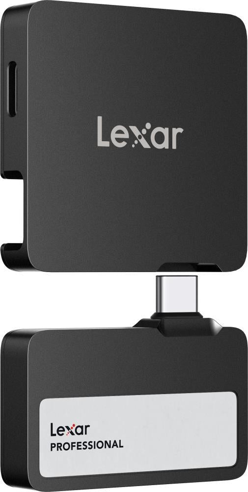 External SSD LEXAR Professional Go Portable 2TB USB 3.2 Write speed 1000 MBytes/sec Read speed 1050 MBytes/sec LSL400S002T-RNBNG