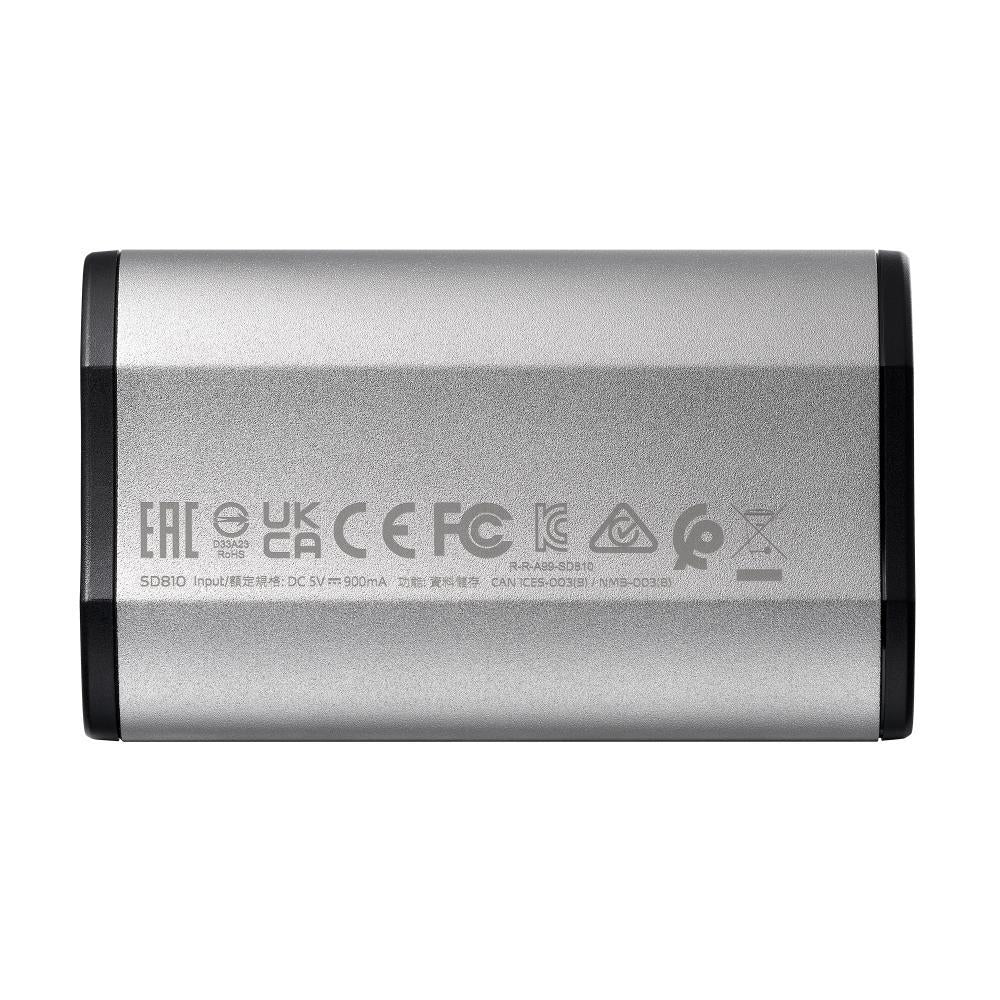 External SSD ADATA SD810 4TB USB-C Write speed 2000 MBytes/sec Read speed 2000 MBytes/sec SD810-4000G-CSG