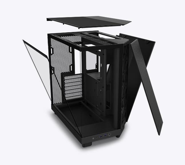 Case NZXT H6 Flow MidiTower Not included ATX MicroATX MiniITX Colour Black CC-H61FB-01