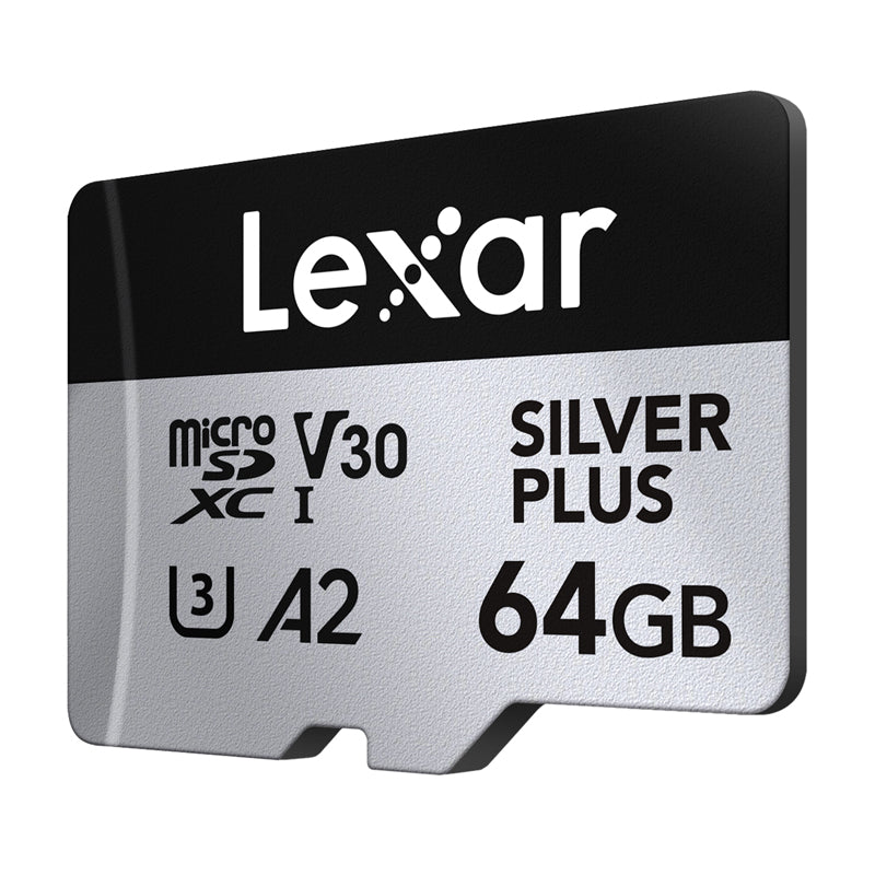 Karta pamięci Lexar High-Performance Silver Plus microSDXC 64GB + adapter - Image 4