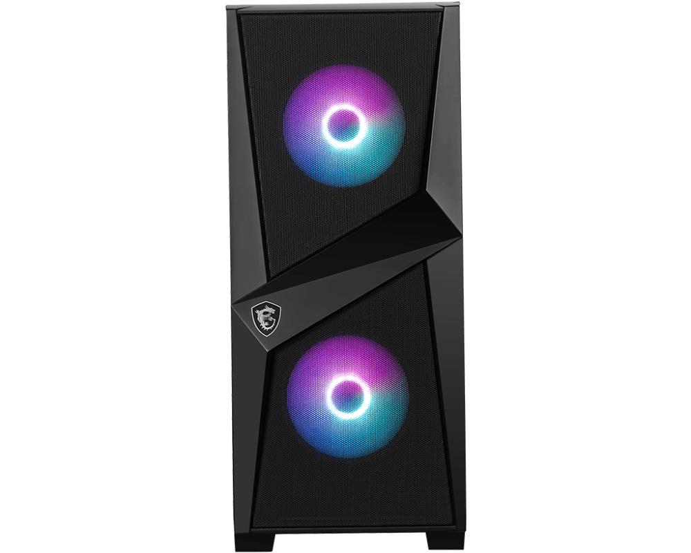 Case MSI MAG Forge 100R MidiTower Not included ATX MicroATX MiniITX Colour Black MAGFORGE100R