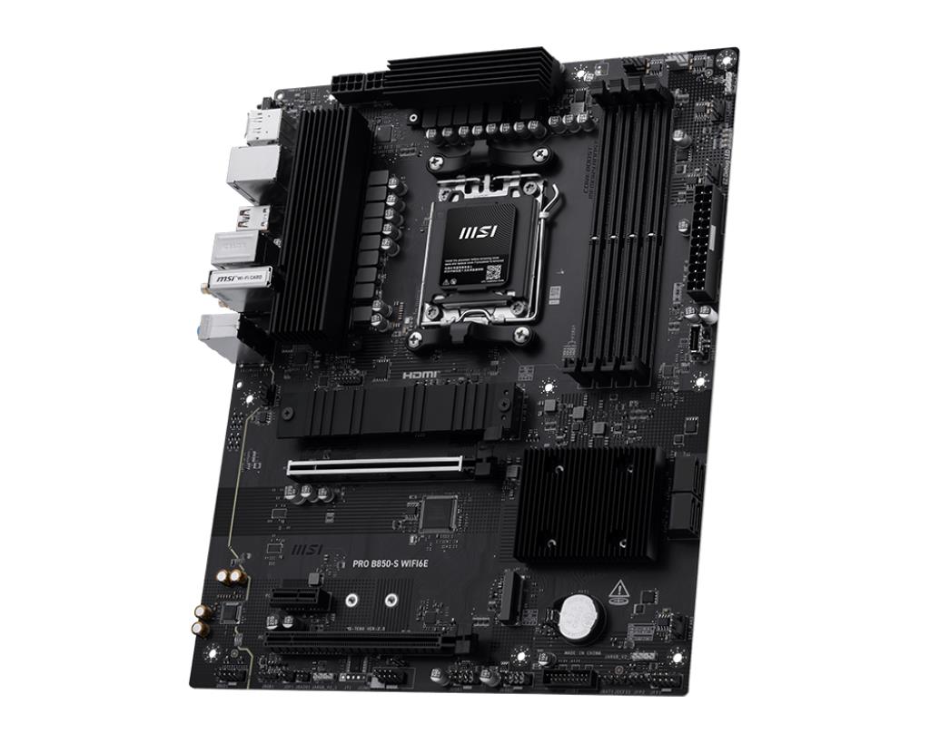 Mainboard MSI AMD B850 SAM5 ATX Memory DDR5 Memory slots 4 PROB850-SWIFI6E