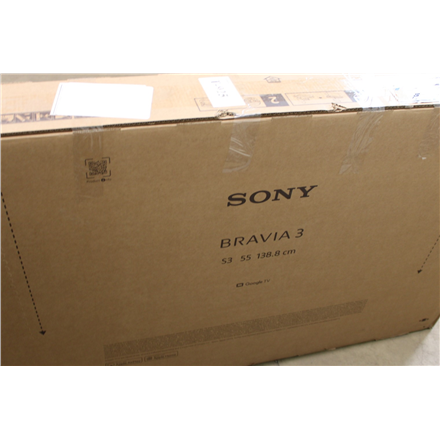 SALE OUT. Sony K55S35B Bravia 3 55" (139cm) 4K Ultra HD Smart Google D-LED TV | SALE OUT. | Sony K-55S3 | 55" (139 cm) |
