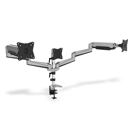 Digitus Desk Mount | Triple Monitor Gas Spring Mount DA-90363 | Adjustable Height, Tilt, Swivel | 15-27 " | Maximum weig