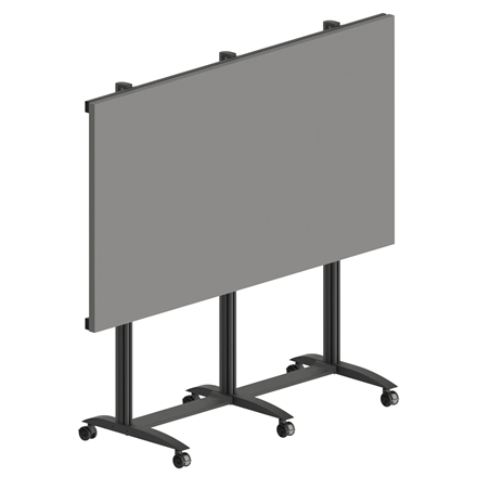 EDBAK Floor stand | TRV400.006 Videoconferencing trolley for Samsung | Height adjustment | 130 " | Maximum weight (capac