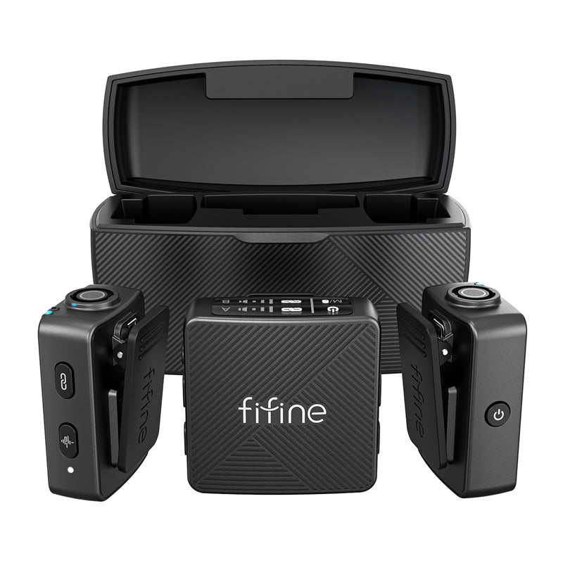 Fifine M9 tie microphone set (black) - Image 3