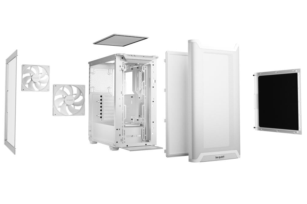 Case BE QUIET BGW75 MidiTower Case product features Transparent panel Not included ATX MicroATX MiniITX Colour White BGW75