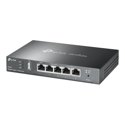 TP-LINK | SafeStream Multi-WAN VPN Router | TL-ER605 | 802.1q | 10/100/1000 Mbit/s | Ethernet LAN (RJ-45) ports 1 Fixed 
