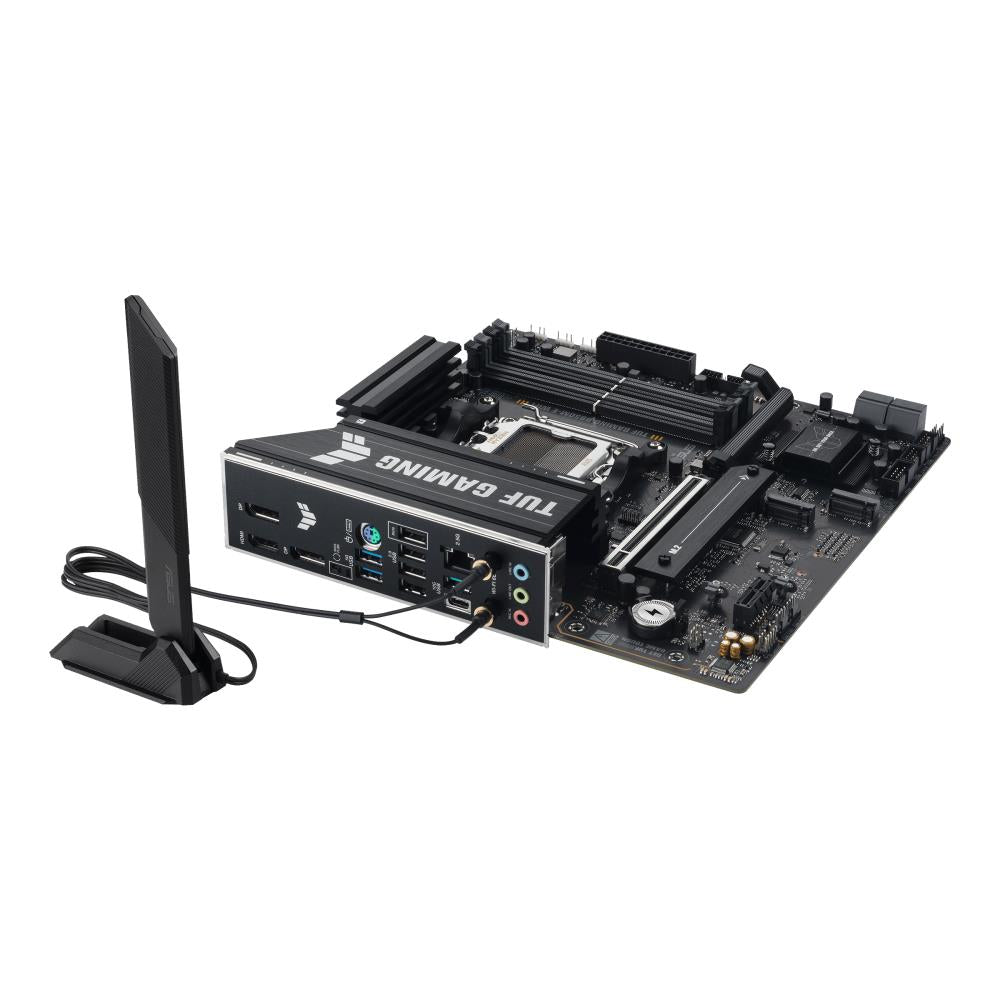 Mainboard ASUS AMD B850 SAM5 Micro-ATX Memory DDR5 Memory slots 4 1xPCI-Express 4.0 1x 1xPCI-Express 4.0 16x 1xPCI-Express 5.0 16x 3xM.2 1xHDMI 2xDisplayPort 4xUSB 2.0 2xUSB 3.2 2xUSB-C 1xPS/2 1xRJ45 3xAudio port TUFGAMINGB850M-EWIFI