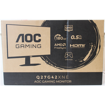 SALE OUT. AOC Gaming Q27G42XNE 27", 2560x1440/1ms/300cd/m², HDMI, DisplayPort, Headphone Out | SALE OUT. | AOC Q27G42XNE