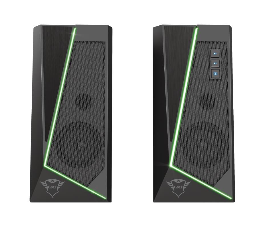 Speaker TRUST GXT 609 Zoxa RGB Illuminated Speaker Set 1xUSB 2.0 Black 24070