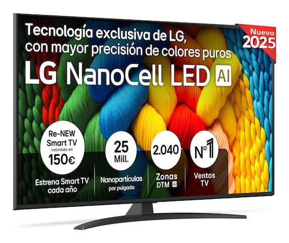 TV Set LG 55 " 4K Ultra HD 3840 x 2160 pixels Flat 16:9 NanoCell 55NANO81A6A