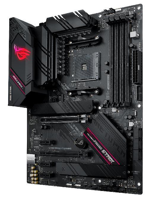 Mainboard ASUS AMD B550 SAM4 ATX 3xPCI-Express 3.0 1x 1xPCI-Express 3.0 16x 2xM.2 1xPCI-Express 4.0 16x Memory DDR4 Memory slots 4 1xHDMI 1xDisplayPort 2xUSB 2.0 1xUSB type C 5xUSB 3.2 1xOptical S/PDIF 1xRJ45 5xAudio port ROGSTRIXB550-FGAMING