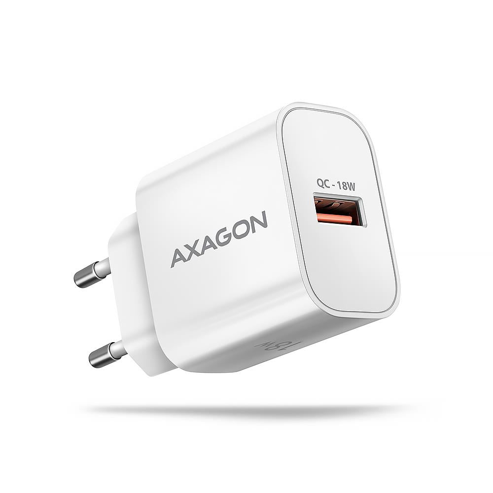 MOBILE CHARGER WALL USB 18W/1PORT WHITE ACU-QC18W AXAGON