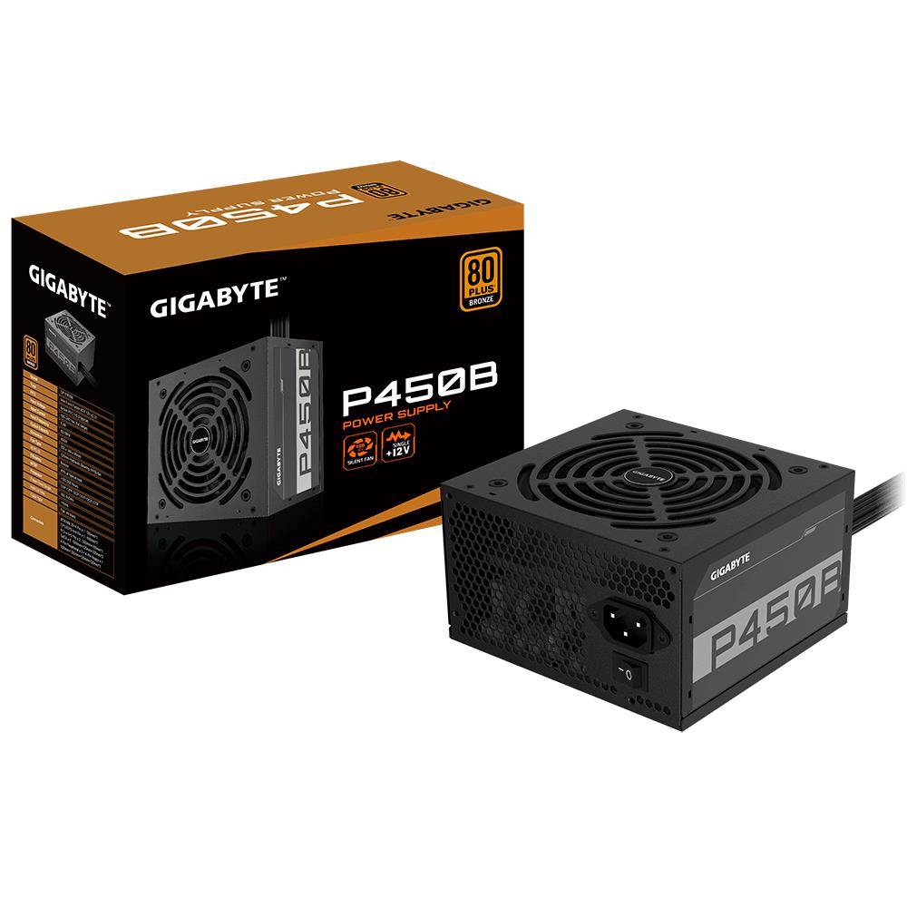 Power Supply GIGABYTE P450B 450 Watts Efficiency 80 PLUS BRONZE GP-P450B