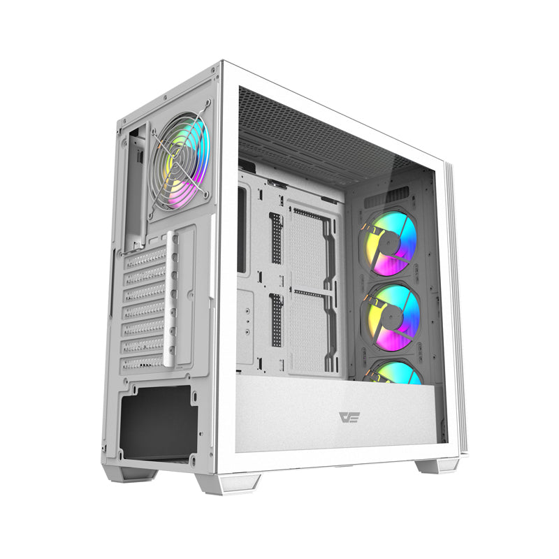 Darkflash DS900WS computer case (White) + 4 ARGB fans - Image 2