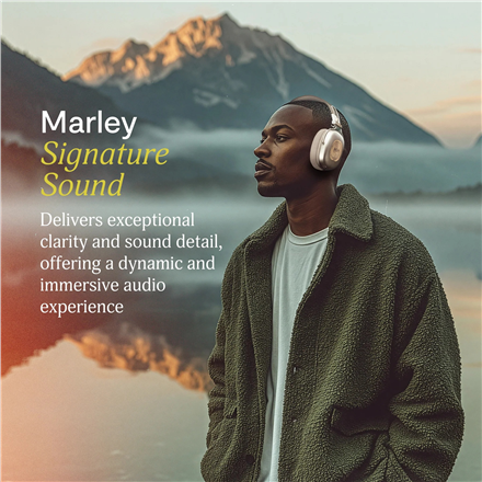 Marley Headphones | Positive Vibration Rebel | Bluetooth | ANC | Cream