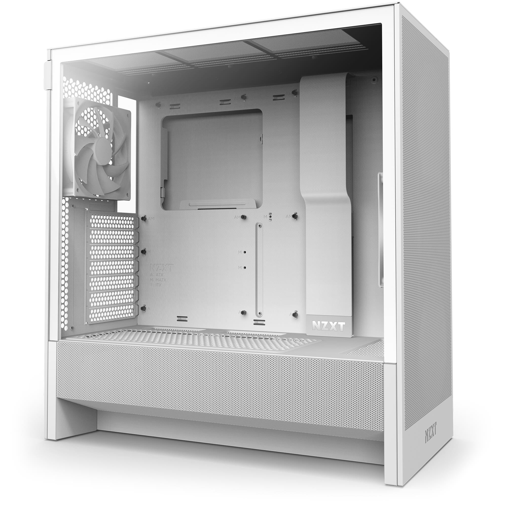 Case NZXT H5 Flow MidiTower Case product features Transparent panel Not included ATX EATX MicroATX MiniITX Colour White CC-H52FW-01