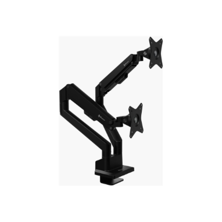 Arozzi Desk Mount | Neo Duo - Gas Spring Monitor Arm AZ-ALZARE-NEO-DUO-BK | Tilt, Swivel, Rotation | Maximum weight (cap