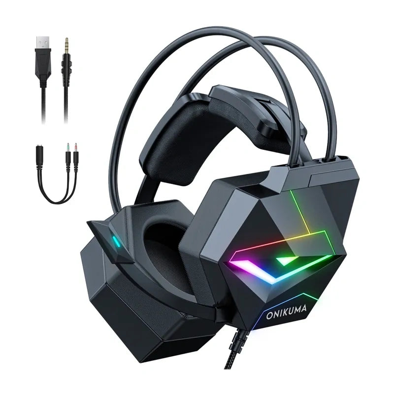 ONIKUMA X20 Gaming Headphones (Black) - Image 1