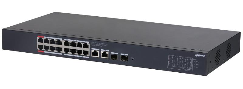Switch DAHUA Desktop/pedestal Rack 16x10Base-T / 100Base-TX / 1000Base-T 2xSFP PoE ports 16 CS4220-16GT-240