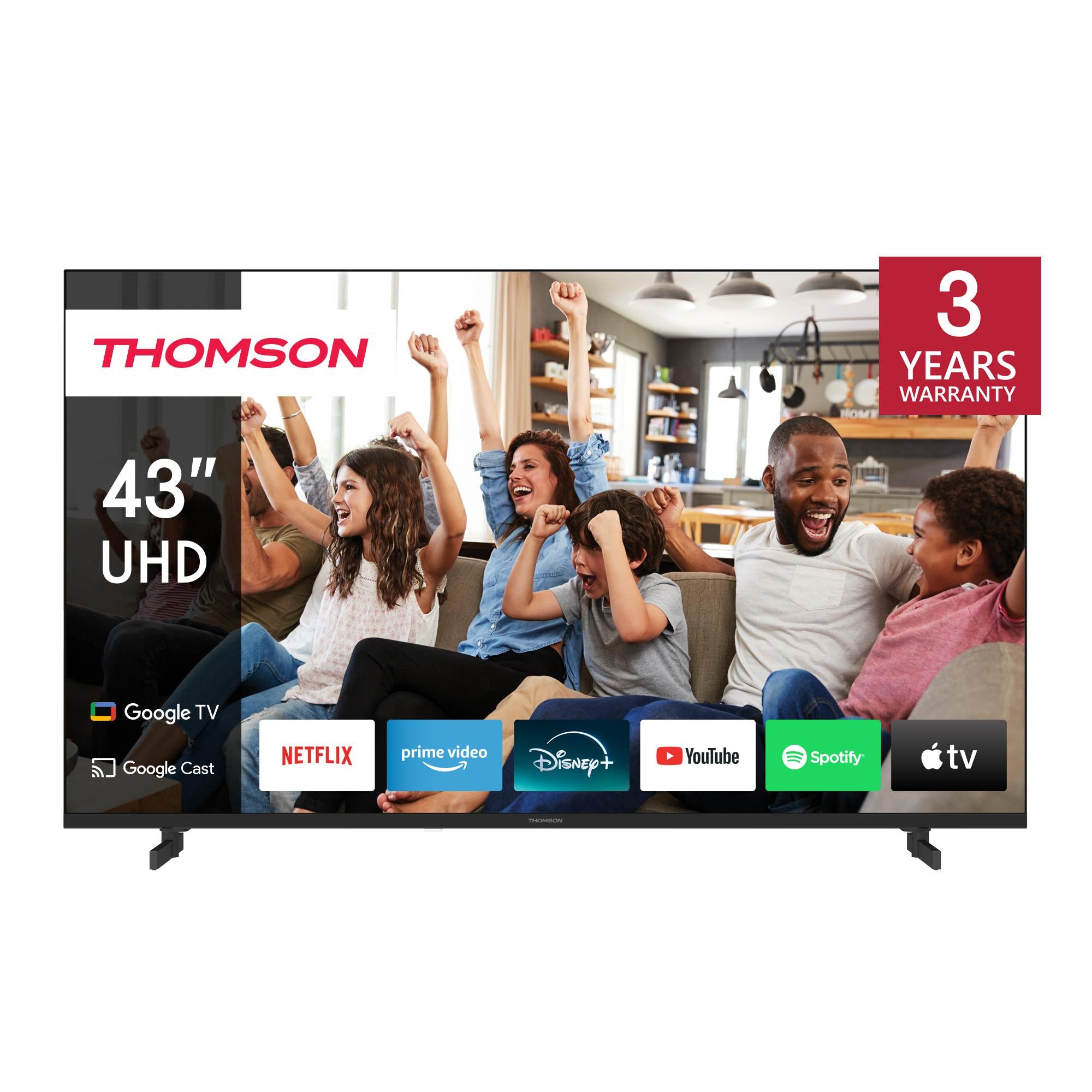 TV Set THOMSON 43 " 4K Ultra HD 3840 x 2160 pixels Flat 16:9 LED 43UG4S14