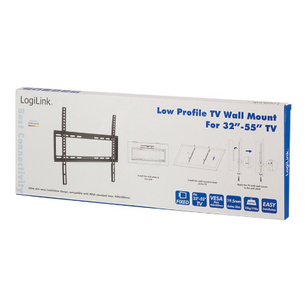 Logilink BP0009 TV Wall mount, 32–55", fix, 19,5mm | Logilink