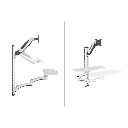 Digitus Wall mount | DA-90451 | Rotate, Swivel | 32 " | Maximum weight (capacity) 8 kg | White/Black