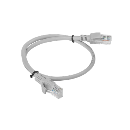 Lanberg Patchcord CAT.5E UTP 0.5M passed 10-pack, Grey | PCU5-20CC-0050-S