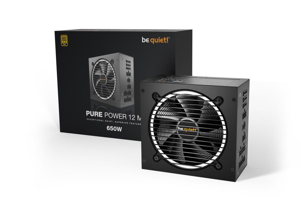 Power Supply BE QUIET 650 Watts Peak Power 720 Watts Efficiency 80 PLUS GOLD PFC Active MTBF 100000 hours BN342