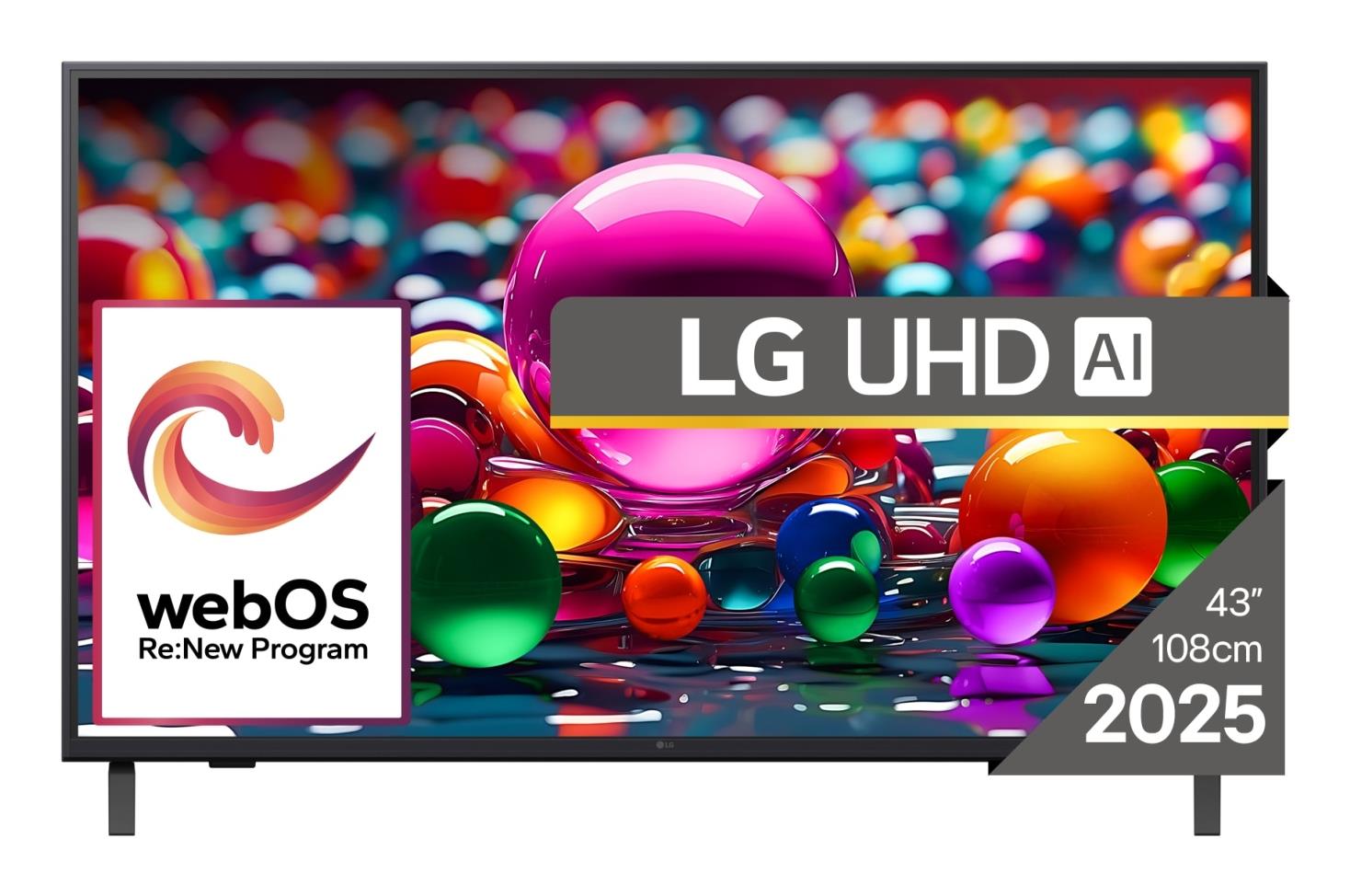 TV Set LG 43 " 4K Ultra HD 3840 x 2160 pixels Flat 16:9 LED 43UA74003LB