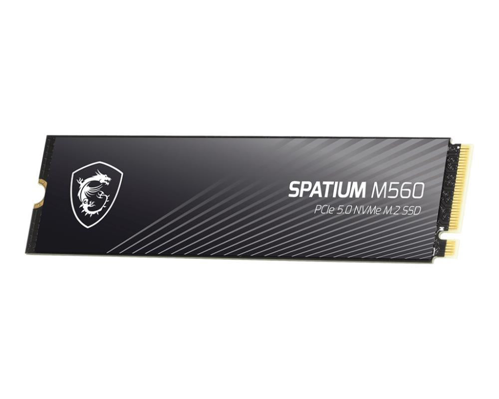 SSD MSI SPATIUM M560 2TB M.2 PCIe Gen5 NVMe 3D NAND Write speed 8700 MBytes/sec Read speed 10300 MBytes/sec TBW 1200 TB MTBF 1500000 hours S78-440Q940-P83