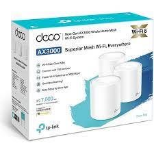 Wireless Router TP-LINK Wireless Router 3-pack 3000 Mbps Mesh IEEE 802.11a IEEE 802.11n IEEE 802.11ac IEEE 802.11ax 2x10/100/1000M DECOX60(3-PACK)