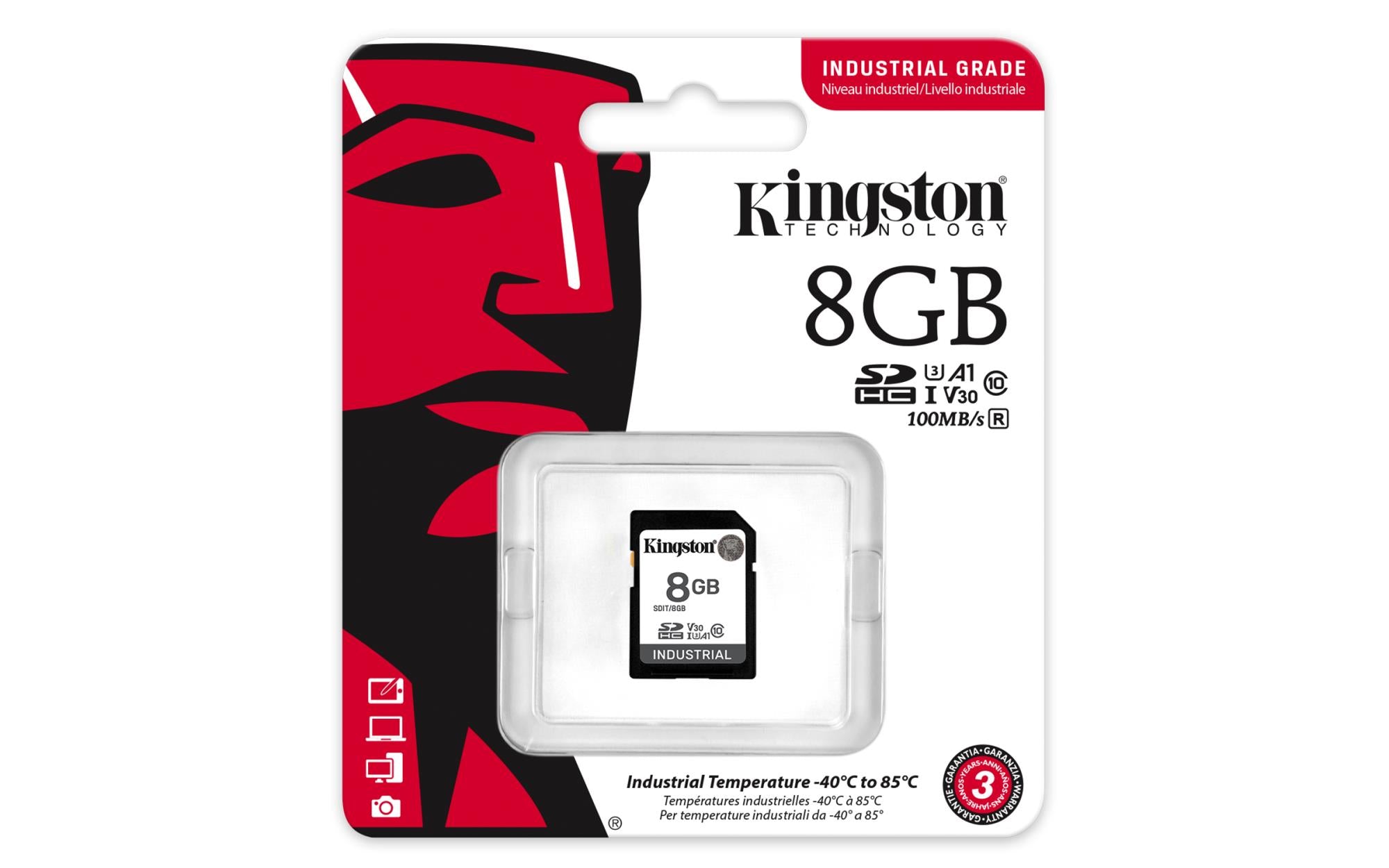 MEMORY SDHC 8GB C10/SDIT/8GB KINGSTON