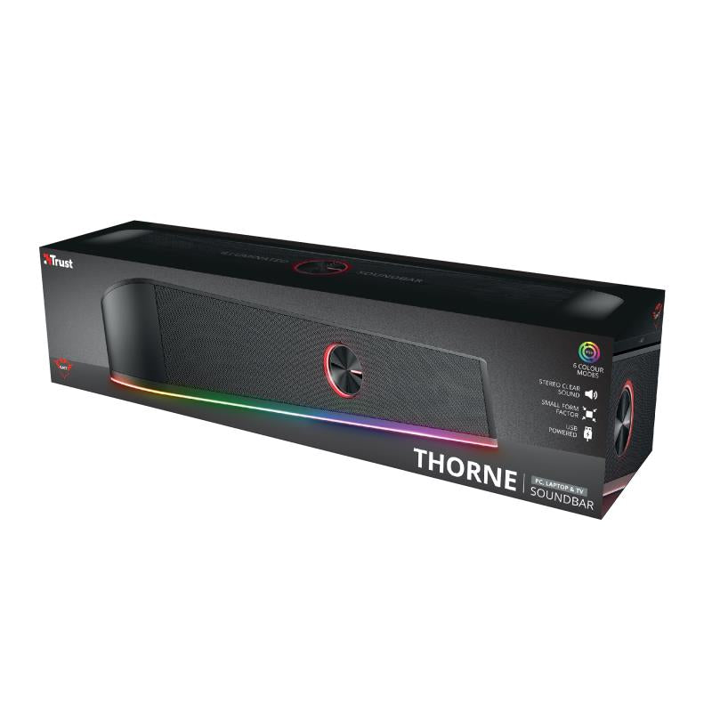Speaker TRUST GXT 619 Thorne RGB Illuminated 1xStereo jack 3.5mm Black 24007