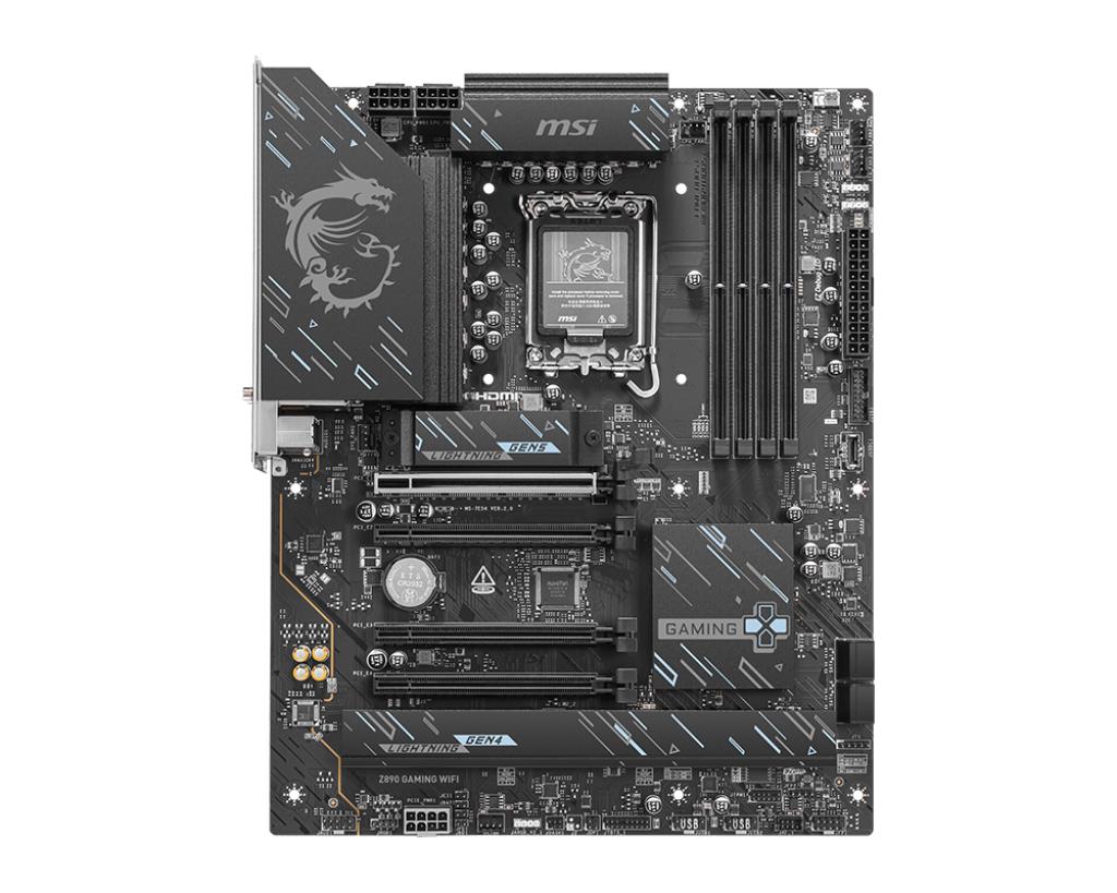 Mainboard MSI Intel Z890 LGA 1851 (Socket V1) ATX RAM DDR5-SDRAM 4xSlots Wi-Fi Yes Bluetooth Yes 3xNumber of M.2 (M) slots Z890GAMINGWIFI