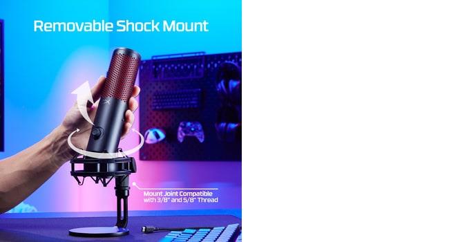 MICROPHONE HYPERX QUADCAST 2/BLACK 872V1AA HYPERX