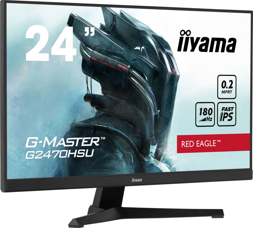 LCD Monitor IIYAMA G2470HSU-B6 24" Panel IPS 1920x1080 16:9 180Hz Matte 0.2 ms Speakers Colour Black G2470HSU-B6