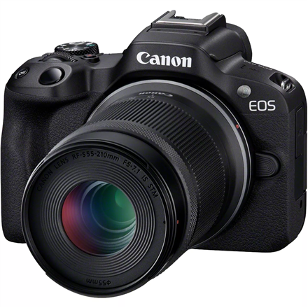 Canon | EOS R50 + RF-S 18-45mm F4.5-6.3 IS STM + RF-S 55-210mm F5-7.1 IS STM (SIP) | Megapixel 24.2 MP | Image stabilize