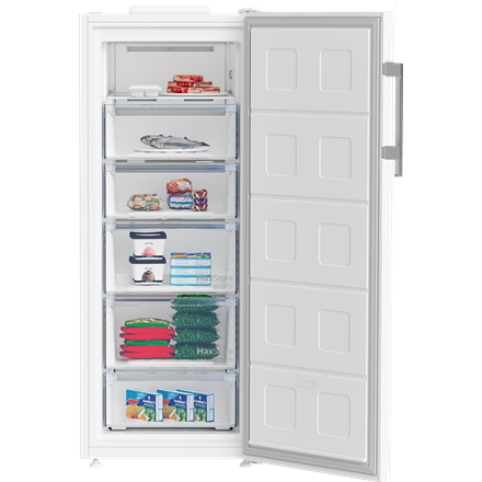 BEKO Freezer | B5RFNE274W | Energy efficiency class E | Upright | Free standing | Height 151.5 cm | Total net capacity 2