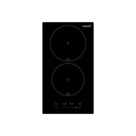 CATA | Hob | ISB 3102 BK | Induction | Number of burners/cooking zones 2 | Slider | Timer | Black