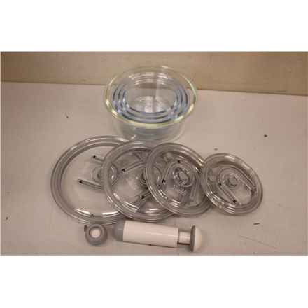SALE OUT.  | Caso | Vacuum freshness containers round | 01187 | Set of 4 | DOES NOT HOLD THE VACUUM
